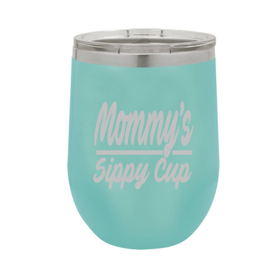 Mommy's Sippy Cup - Polar Camel Wine Tumbler with Lid
